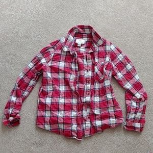 Plaid flannel shirt